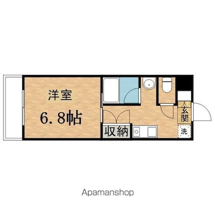 Ｃ’ｓ１３　ＳＡＩＴＯＵ[1K/22.83m2]の間取図