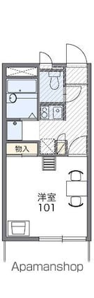 レオパレスゴールド[1K/20.28m2]の間取図