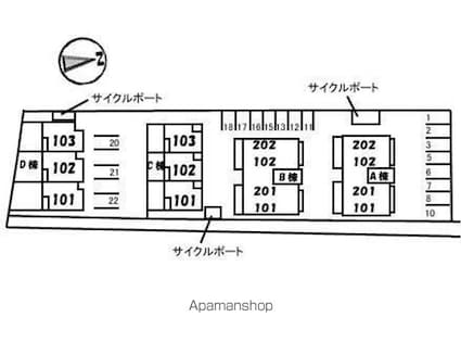 香川県高松市林町[3LDK/80.2m2]の配置図