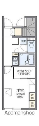 レオパレスＴｒｕｓｔ[1K/23.61m2]の間取図