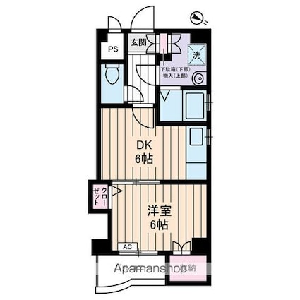 Ｓｕｎｒｉｓｅ　浅草[1DK/34.31m2]の間取図