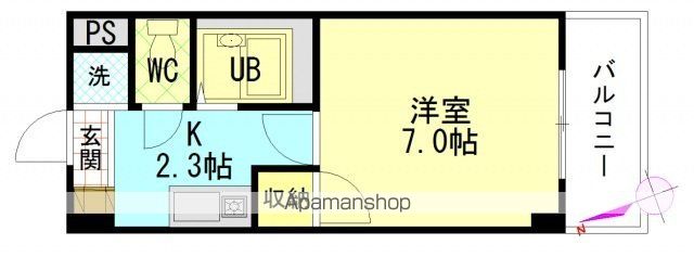 シャローム村岡の間取り写真