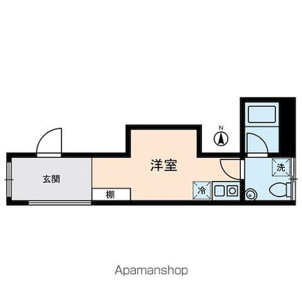 ＫＯＳＴＩＣ　ＭＩＮＯＷＡ[1R/18.41m2]の間取図