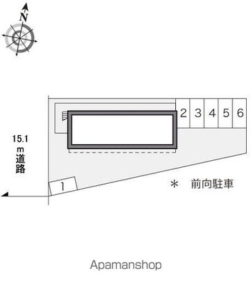 レオパレス二俣川[1K/20.28m2]の配置図