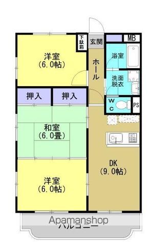 パサージュ伊敷の間取り写真