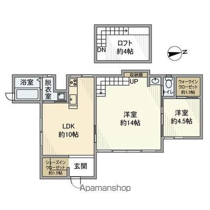 平和台戸建[2LDK/50.91m2]の間取図
