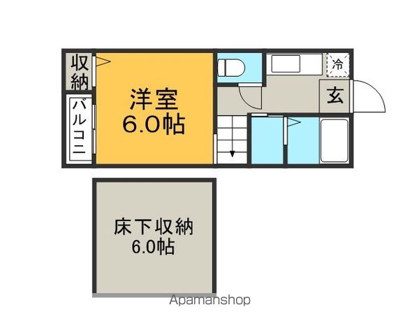 パームコート博多駅前の間取り写真