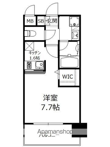 エンクレストベイ天神東IIの間取り写真