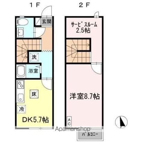 キューブの間取り写真