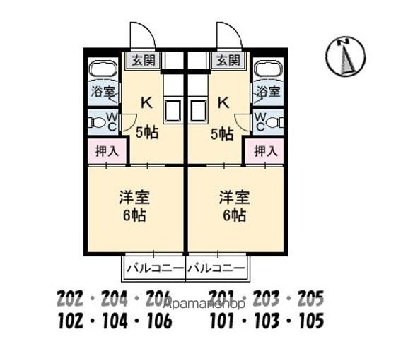 シティーMの間取り写真