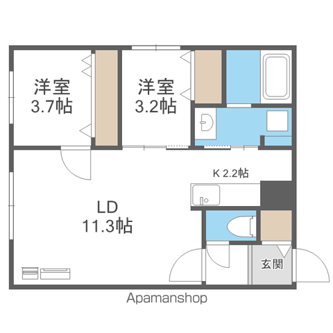 CIEL SEREIN円山の間取り写真