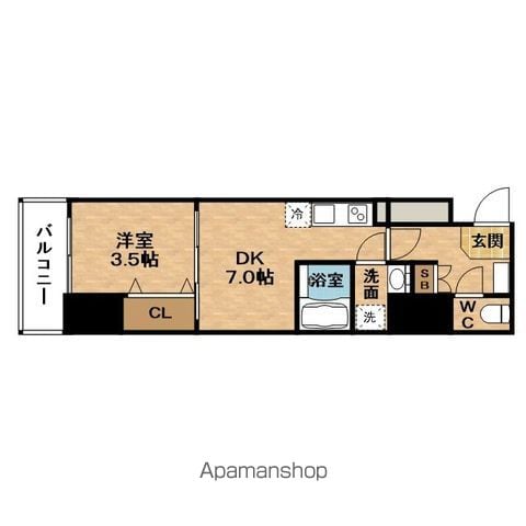 ESLEADRESIDENCE大阪福島SOUTHFLATSの間取り写真