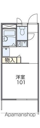 レオパレスｆｌｏｒａ[1K/20.28m2]の間取図