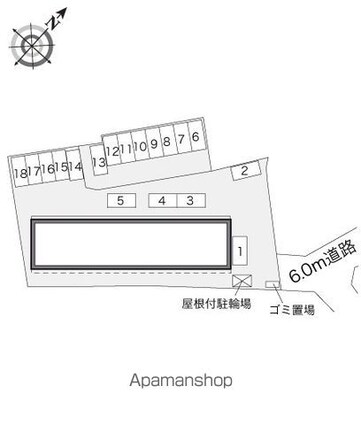 レオパレスＩＫＯ[1K/23.61m2]の配置図