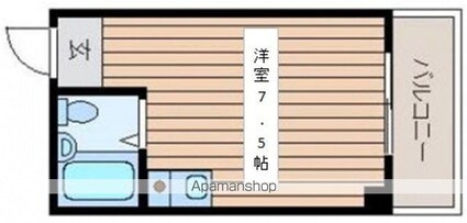 サンパーク横川[1R/16m2]の間取図