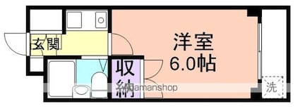 和歌山県和歌山市黒田[1K/18.65m2]の間取図