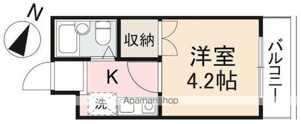 アーバンライフ塩上[1K/15.1m2]の間取図