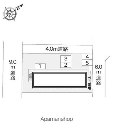 千葉県我孫子市南新木４丁目[1K/23.18m2]の配置図