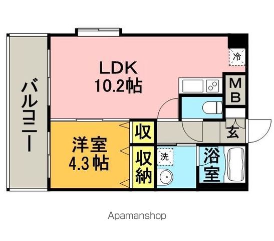 【アセットヒルズパークサイト博多の間取り】