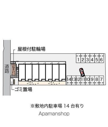 レオネクスト新組　Ⅱ[1K/31.21m2]の配置図