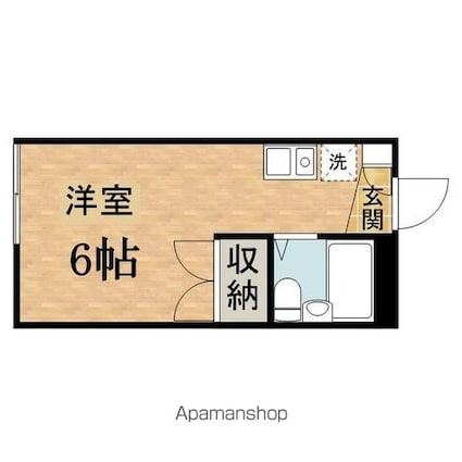 アドバンス京王堀之内[1R/17.39m2]の間取図