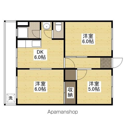 田川マンションの間取り写真