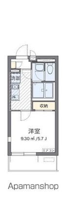 クレイノヴィクトワール[1K/20.7m2]の間取図