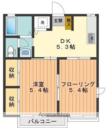 グレース・柏[2K/36m2]の間取図