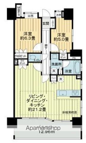 ライオンズ横濱マークレジデンスの間取り写真