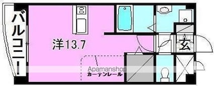 グランド・ステージ樽味[1R/35.03m2]の間取図