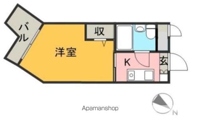 メゾン・ド・オセアン 304 ｜ 福岡県福岡市東区御島崎２丁目3-3（賃貸マンション1R・3階・16.29㎡） その2