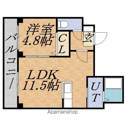 クワイシャノン円山表参道の間取り写真