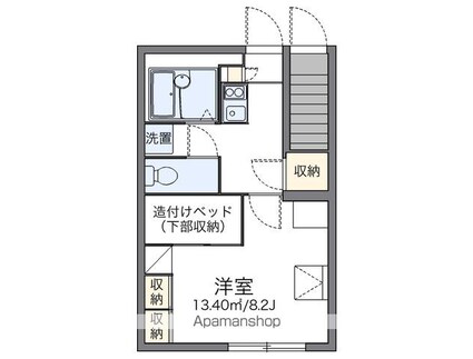 レオパレス泉３[1K/23.97m2]の間取図