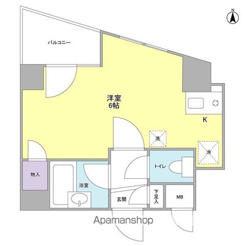 小平市花小金井南町のマンションの間取り