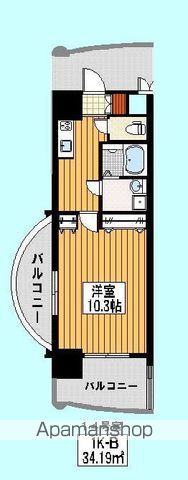 ロイヤルコンフォート渡辺通252の間取り写真