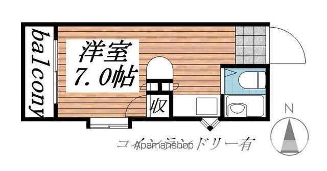 ラ・レジダンス・ド・リュックス[1R/15.22m2]の間取図