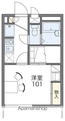 レオパレスエスト長府の間取り写真