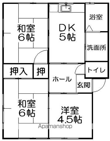 コーポラス三田の間取り写真