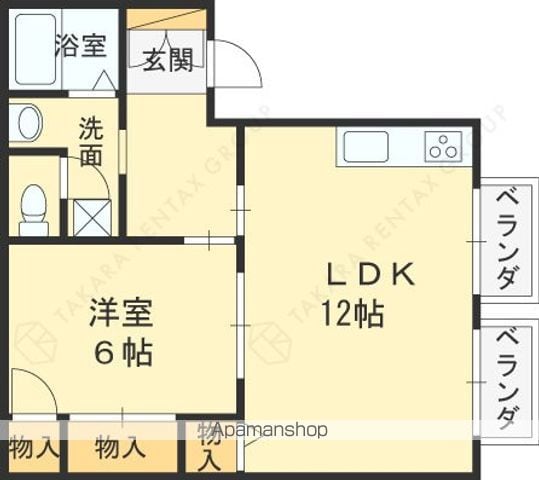 シャレオ上大市の間取り写真
