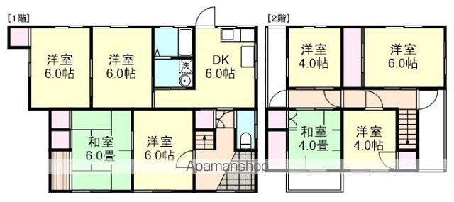浜町1丁目戸建ての間取り写真