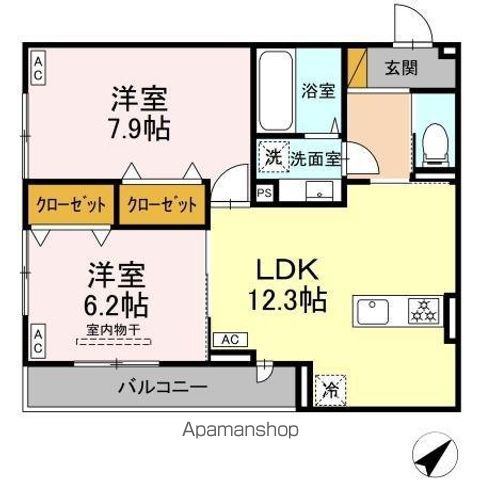 D−ROOM君塚IAの間取り写真