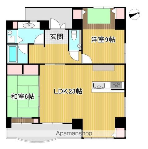 アップル第7マンションの間取り写真