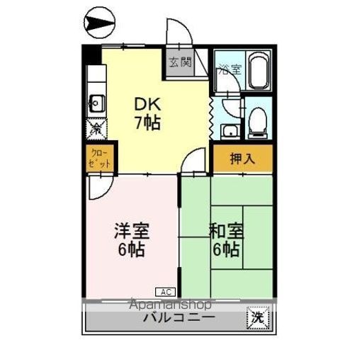 コーポ宮崎の間取り写真