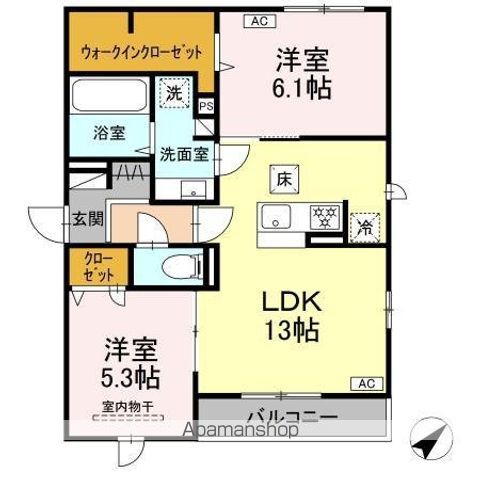 プレミア西条中央A棟の間取り写真