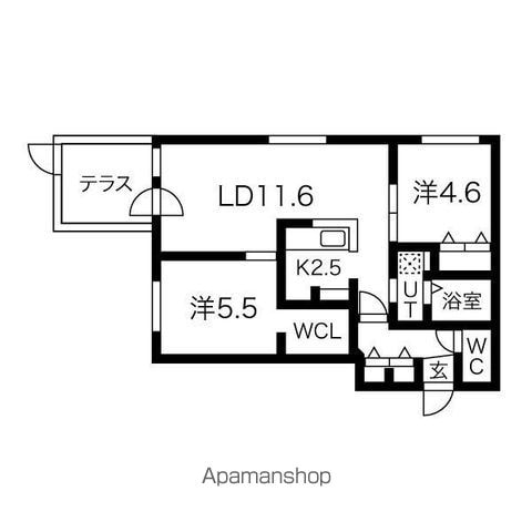 エアフォルク学園前の間取り写真