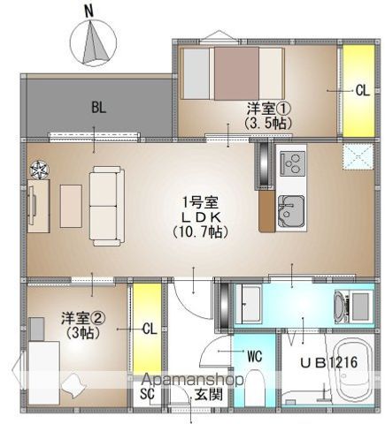 REGALEST 浜の間取り写真