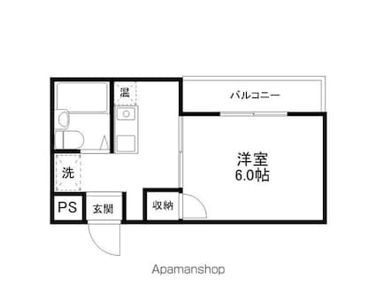メゾン・ド・ムラジⅢ[1K/21.35m2]の間取図