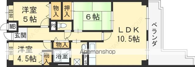 フレシア西宮の間取り写真