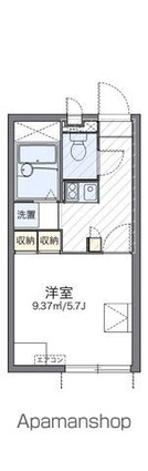 レオパレスしおり[1K/20.28m2]の間取図