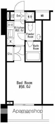 東京都世田谷区玉川台１丁目[1K/25.06m2]の間取図